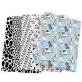 50*145cm Cow Animal Print Polyester Cotton Fabric for Tissue Kids home textile Curtain Sewing Tilda,1Yc14065