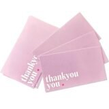 50pcs Elegant Small Business Pink Thank You Cards, Appreciation Greeting Cards for Clients, Employees, Customers