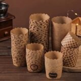 50pcs, Heat-Resistant Kraft Paper Muffin Cups for Baking and Serving – Small Kitchen Accessories for Cakes, Pastries, and More