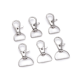 5pcs Swivel Clasps Lanyard Snap Hooks Key Chain Clip Hook Metal Lobster Claw Clasp for Keychain Sewing Jewelry DIY Crafts