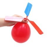 5PCS Balloon Helicopter Children’s Outdoor Fun Launcher Set Balloon Parent Child Interactive Children’s Puzzle Toy Gift