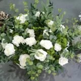 60cm Artificial flowers Wreath Wedding Decoration Table Frame decor Floral Centerpiece Flower Backdrop Arrangement Flower Row