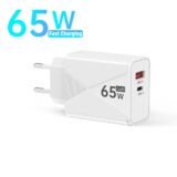 65W GaN Fast Charging USB Type C Charger US/EU/UK Plug PD Quick Charge Wall Charger For Phone Adapter For iPhone Huawei Samsung
