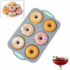 New Arrival 8 Hole Striped Silicone Circular Cake Mold DIY Sunflower Biscuit Handmade Soap Mold Spiral Chocolate Baking Tools