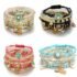4Pcs/Set New Vintage Woven Beaded Stacked Style Bracelet For Women Brown Ethnic Style Bracelet Set Jewelry Gifts