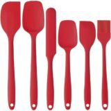 6 Pieces Silicone Spatula Food Grade for Baking Cooking Cake Frosting Kit Heat Resistant Non Stick Kitchen Baking Tool
