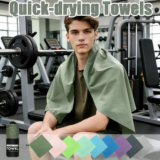 6 Sizes 15 Colors Premium Microfiber Towel Quick Dry Ultra Absorbent Gym Beach Yoga Camping Travel Portable Easy Carry