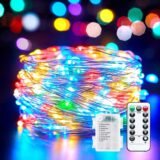 8 Modes LED Fairy Wire String Light Remote Battery Power Wedding Holiday Garland Outdoor Mother’s Day Ramadan Bedroom Decoration