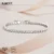 925 Sterling Silver 4.4 Carat Moissanite Adjustable Tennis Bracelet Fashion Temperament Design Light Luxury Ladies