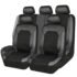 AUTOKING Universal Car Seat Covers Side Stereo Modeling Leather Fluff Car Seat Covers Fit For Most Car Accessories Interior