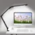 Adjustable LED Desk Lamp with Clamp, Dual Light, 4 Color Modes & 5 Brightness Levels for Home Office