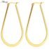 Yhpup 42mm Statement Stainless Steel Round Gold Color Hoop Earrings Charm Big Metal Anti Allergic Fashion Jewelry Waterproof