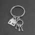 New Home New Adventures Keychain Stainless Pendant Keyring Housewarming Gifts