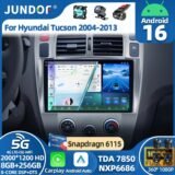 Android 16 Carplay Auto For Hyundai Tucson 2004 2005 2006 2007 2008 2009 Car Radio Multimedia GPS Player Stereo video WIFI+4G BT