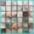 Antique 2×2 Glass Mosaic Tile Glazed Red Grey Grid Wall Backsplash PT31 (5 Sheets)