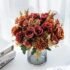 1PC Artificial Flowers High Quality Silk Rose Festival Wreath Home Floral Arrangement Room Decoration Wedding Outdoor Arch Decor