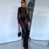 Elegant Party Dress for Women Shiny Sequins Long Sleeve Deep V Neck Wrap Dress Waist in Knee-Length Bodycon Evening Dresses