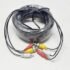 30m 20m 15m 10m 5m 12V 24V 55*21mm DC Power Cable RCA AV Video Extension Cable for Car Truck Bus Parking Home CCTV Camera Cable