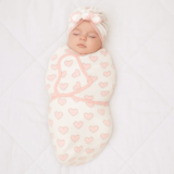 Bowknot Blanket Hat Set Flower Lightweight Material Newborn Photography Blanket Breathable Soft Fabric Infant Swaddle Blanket