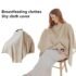 Muslin Nursing Cover for Baby Breastfeeding Breathable Breastfeeding Cover up with Arch Neckline for Women Nursing Apron Multi-u
