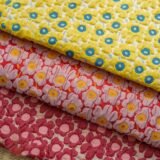 Bright Little Flowers Embossed Yarn Dyed Jacquard Fabric Spring Autumn Women’s Soft Bubble Dress Diy Sewing Fabric 45cmx155cm