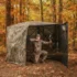 Camouflage Pop-Up Hunting Blind Easy Setup Ground Shelter Outdoor Camo Blind with Storage for Deer Turkey Duck Archery Season
