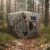 Camouflage Pop-Up Hunting Blind Easy Setup Ground Shelter Outdoor Camo Blind with Storage for Deer Turkey Duck Archery Season