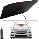 Car Front Windshield Sunshade Umbrella Summer Sun Protection Car Windshield Sunshades Cover Foldable