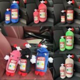 Car Neck Pillow Auto Headrest Driver Front Passenger Seat NOS Bottle Pillow With Wing Car Decor Headrest Cushion Plush Pillows
