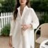 Women’s Round Neck Summer 2024 New Chic Fashionable Houndstooth Sleeveless Shirring Patchwork Ruffled Button Cardigan Shirt Tops