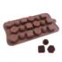 12 Cavity Hearts Silicone Mold Nonstick Heart Shaped Cupcake Chocolate Ice Maker Pan for Brownies Muffin Pudding and Mini Cakes