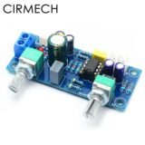 CIRMECH Low Pass Filter Bass Subwoofer Pre-AMP Amplifier Board Single DC Power NE5532 low pass filter bass preamplifier
