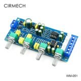 CIRMECH Tone board NE5532 OP-AMP HIFI Preamplifier Bass Treble Balance Volume Tone EQ Control Board DIY Amplifier Assembly KIT