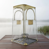 Clear PVC Viewing Shelter Portable Clear View Dome Tent 1 Person Sports Enclosure Keeps Warm Outdoor Gear Windproof for Fishing