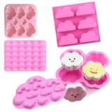 Cloud Silicone Mold For Soap Gummy 3D Rainbow Raindrop Weather Candy Chocolate Pudding Ice Cube Tray Cupcake Cake Decoration