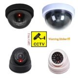 Creative Flashing Led Fake Camera Black Plastic Dome CCTV Dummy Camera Surveillance Security System Power Via AA Battery
