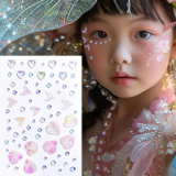 Crystal Rhinestone Butterfly Glitter Stickers Shining Aurora Pearl