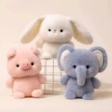 Cute 16cm Plush Companion Doll Plush Elephant Stuffed Animal Pillow Capybara Super Soft Animal Plush Toy Desk