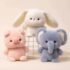 Cute Rabbit Plush Toy Soft Stuffed Long Ears Lop Bunny Doll Funny Baby’s Sleeping Companion Delicate Home Decoration Kids Gifts