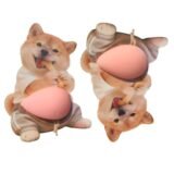 Cute 3D Puppy Sticker Kawaii Shiba Inu Belly Pinching Fun Stickers Anti Collision Stickers Pinch Dog Belly Stickers Party Favors