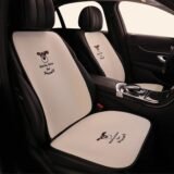Cute Cartoon Car Seat Cushion Protector, Fashion Breathable Ice Silk Car Seat Cushion Cover, Anti Slip Interior Accessories