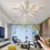 Dimmable Ceiling Fan with Light and Remote Control,  Mounted Ceiling Fan with Led Lights, APP and Remote Controlled, Modern,