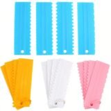 DIY Baking Tools 4pcs/set Cream Scraper PP Cream Smoother Pastry Icing Combs Spatulas Bakery Accessories Cake Decorating Comb