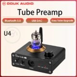 Douk Audio U4 Mini Bluetooth 5.0 Tube Headphone Amplifier USB DAC Stereo Audio Preamp USB Sound Card APTX-LL