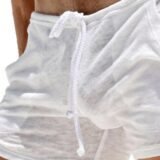 Drawstring Sexy Mens Swimwear White Swim Boxer Briefs Bikini Brazilian Cut Surf Trunks Swimsuits Underwear Beach Sports Shorts