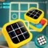 1Pcs Tic-Tac-Toe Board Games for Adults Kids Montessori Puzzle Table Game Chess Set Portable Portable Table Games Tic-Tac-Toe