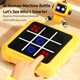 Electronic Chessboard Tic Tac Toe Multifunctional Children’s Education Strategy Toy Parent-Child Fun Interactive Brain Game