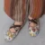 Embroidery Flower Ballet Flats Women Rhinestone Leopard Shallow Casual Footwear Female Comfy Fashion Brand Mary Jane Shoes Women