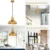 Farmhouse Pendant Lighting for Kitchen Island, 1-Light Industrial Hanging Pendant Light with Metal Dome Shade, Finish, 016-1 BG