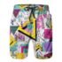 New Summer Vacation Men’s Palm Tree Print Drawstring Waist Board Shorts Fashion Swim Trunks 3D Print Breathable Short Streetwear